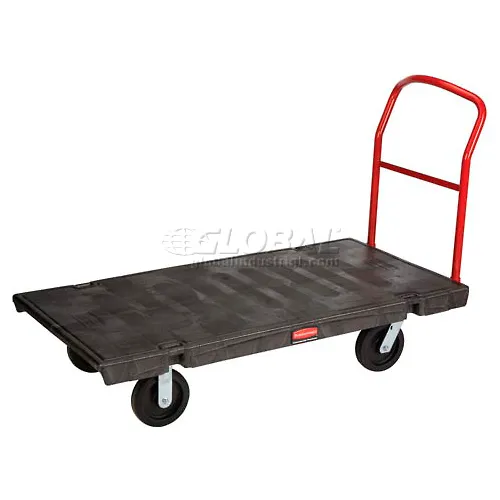 Rubbermaid® FG446600BLA Plastic Deck Platform Truck 60 x 30 2000 Lb. Capacity