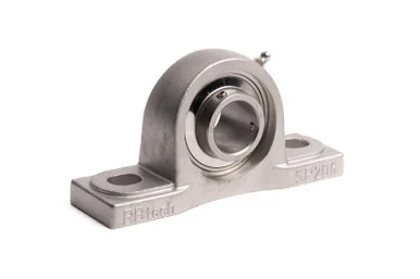 Stainless Steel Pillow Block Bearings: 1 3/16 ID, Set Screw Collar