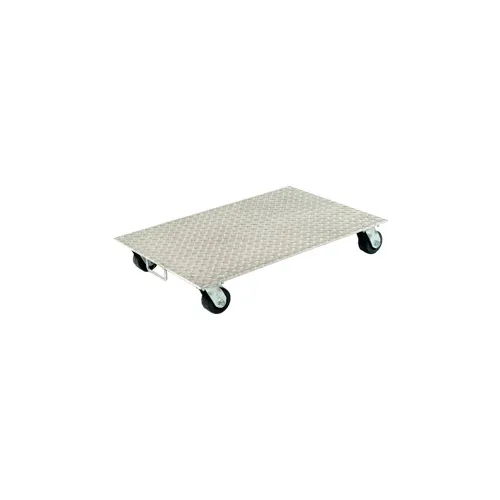 Vestil Aluminum Dolly PDA-1627-R-S-H 27"L x 16"W with Solid Deck & Rubber Wheels