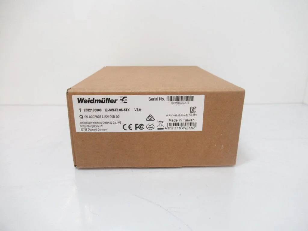 Weidmuller IE-SW-EL05-5TX Network Switch, Unmanaged, Fast Ethernet
