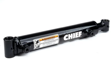 WT Welded Cross Tube Hydraulic Cylinder: 3.5 Bore x 16 Stroke, 2 Rod