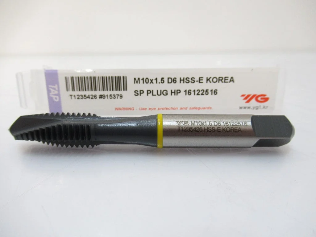 YG-1 915381 M10 X 1.5 D6 Combination Spiral Point Tap, Orange Grade