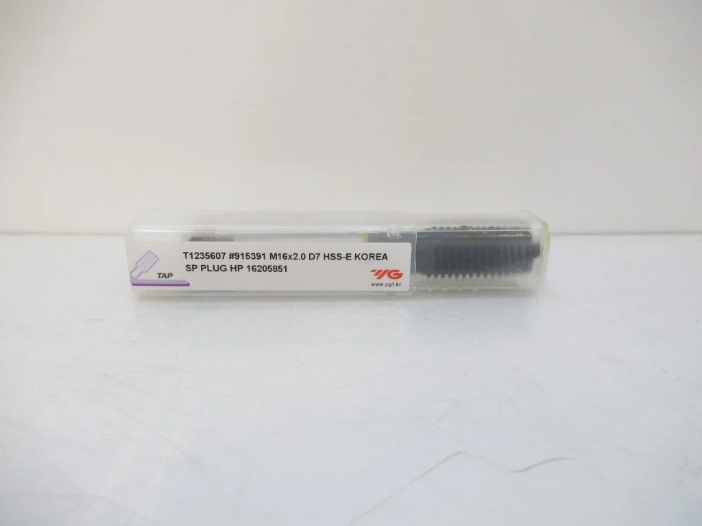 YG-1 T1235607 915391 M16X2.0XD7 Spiral Point HSS-E Plug Style Tap Steam Oxide