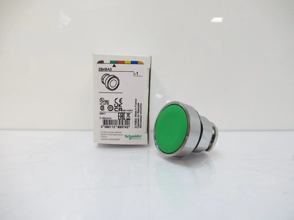 ZB4BA3 Schneider Electric Push Button Flush Operator Green