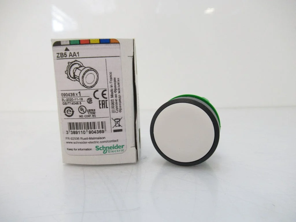 ZBA AA1 Schneider Electric Harmony White Flush Pushbutton Head
